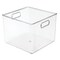 mDesign Plastic Bathroom Storage Bin Tote with Handles